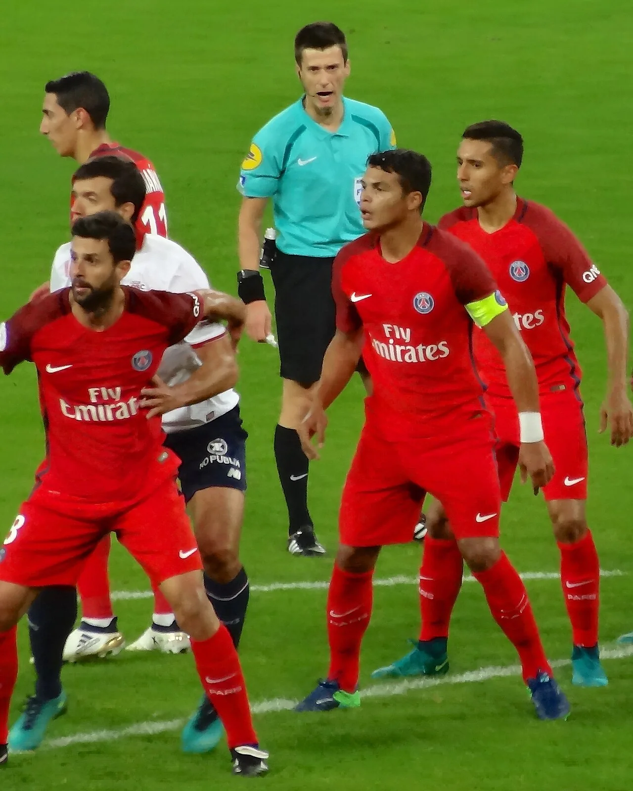 French referee Benoît Bastien on the pitch during a 2016 football match